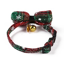 Cloth Pet's Christmas Bowknot Collar&nbsp;AJEW-D051-01G