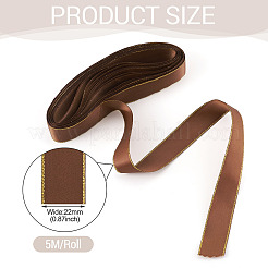 5M Polyester Gold Edged Satin Ribbon&nbsp;OCOR-TADJ0001-05J