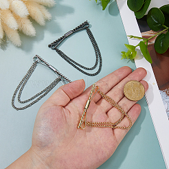 3Pcs 3 Colors Brass Tie Clips&nbsp;AJEW-FH0006-91