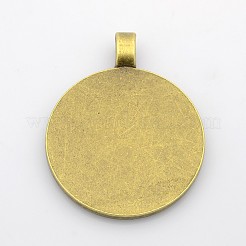 Alloy Pendant Cabochon Settings&nbsp;PALLOY-S602-AB-LF