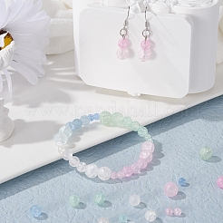 12 Style Crackle Glass Beads&nbsp;GLAA-YW0001-23
