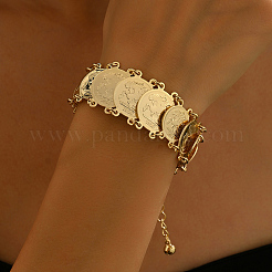 Middle Eastern Iron Coin Link Bracelet for Women&nbsp;KX8595