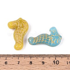 Sea Horse Glass Beads&nbsp;GLAA-T025-61M