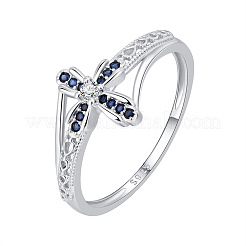 925 Sterling Silver Pave Cubic Zirconia Finger Rings&nbsp;FS-WGCB4BE-04