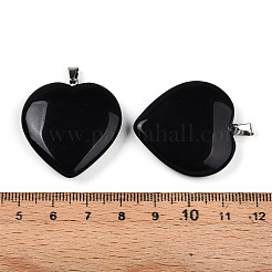 Natural Obsidian Pendants&nbsp;X-G-S364-006F
