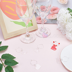 DIY Blank Wine Glass Charm Making Kit&nbsp;DIY-SC0023-62B
