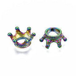 Rainbow Color Alloy Bead Caps&nbsp;PALLOY-N163-101-NR