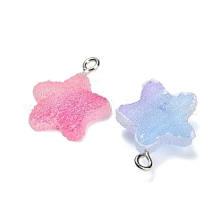 Gradient Color Opaque Resin Pendants&nbsp;CRES-B039-01
