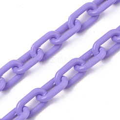 Opaque Acrylic Cable Chains&nbsp;X-SACR-N010-002E