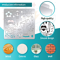 Stainless Steel Cutting Dies Stencils&nbsp;DIY-WH0279-130