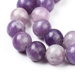 Natural Lepidolite/Purple Mica Stone Beads Strands&nbsp;G-K415-8mm