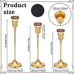 Aluminum Candle Holders&nbsp;AJEW-WH0678-23G