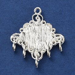 Alloy Cabochon Connector Links&nbsp;FIND-WH0111-41S