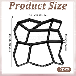 Square Plastic Concrete Molds&nbsp;SIMO-WH0002-07A