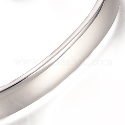 Tarnish Resistant 304 Stainless Steel Cuff Bangles&nbsp;LS-STAS-I110-10-8mm-P