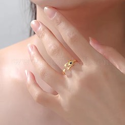 304 Stainless Steel Cuff Open Rings&nbsp;WGE0991-02