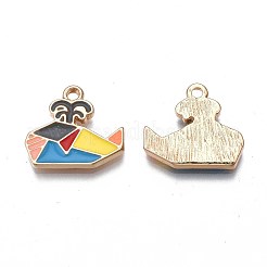 Rack Plating Alloy Enamel Pendants&nbsp;LS-ENAM-S122-98