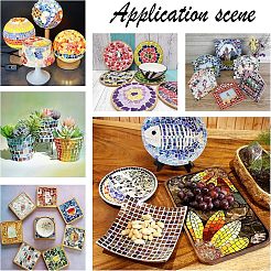 Glitter Glass Cabochons&nbsp;GLAA-FH0001-02A
