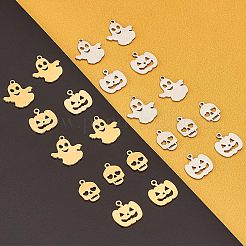 24Pcs 201 Stainless Steel Pendants&nbsp;STAS-CA0001-40