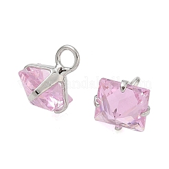 Brass Pave Cubic Zirconia Charms&nbsp;CU-CBABEB3-05P-03