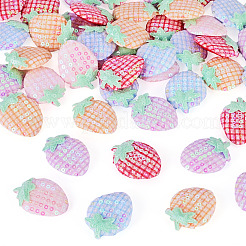 50Pcs 5 Colors Strawberry Cloth Ornament Accessories&nbsp;PATC-TA0001-44