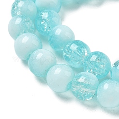 Crackle Glass Beads Strands&nbsp;GLAA-U001-8mm-08