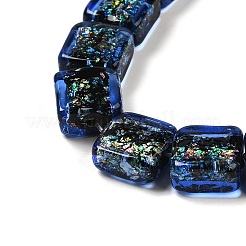 Handmade Dichroic Foil Glass Beads Strands&nbsp;DICH-U001-07I