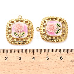 304 Stainless Steel Enamel Pendants&nbsp;STAS-B084-10G-03