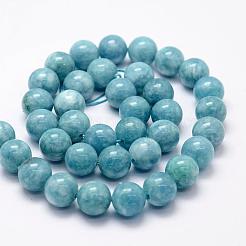 Natural White Jade Imitation Amazonite Beads Strands&nbsp;G-F364-16-8mm