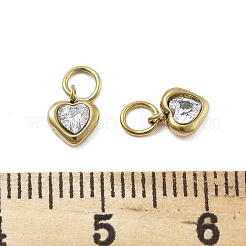 304 Stainless Steel Rhinestone Pendants&nbsp;STAS-D302-09G