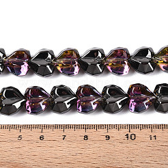 Electroplate Transparent Glass Beads Strands&nbsp;EGLA-B012-AB21