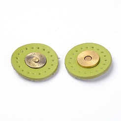 Magnetic Iron with PU Leather&nbsp;SNAP-WH0001-014J