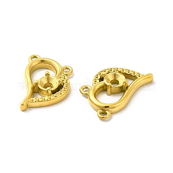 Ion Plating(IP) 304 Stainless Steel Pendant Rhinestone Settings&nbsp;STAS-F284-23G