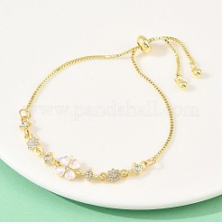 Alloy Rhinestone Slider Bracelets&nbsp;BJEW-A156-06G