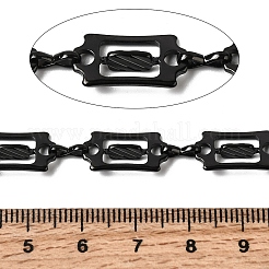 304 Stainless Steel Rectangle Link Chains&nbsp;CHS-Z007-17B
