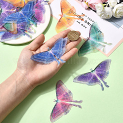 20Pcs 5 Colors Cloth Simulation Gauze Butterfly Ornament Accessories&nbsp;DIY-SP0005-69