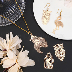 30Pcs 5 Style Brass Pendants&nbsp;KKC-CA0001-10
