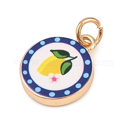 Painted Brass Pendants&nbsp;KK-CBAA339-02A