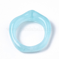Transparent Resin Finger Rings&nbsp;LS-RJEW-T013-001-F04