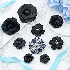 10Pcs 7 Styles Denim Flower for Clothes Garment Accessories Decorative&nbsp;DIY-HS0001-82C