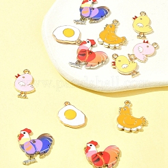 12pcs 6 styles Alloy Enamel Pendants&nbsp;FIND-FS0002-38
