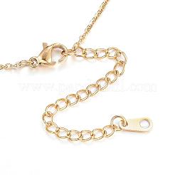 Ion Plating(IP) 304 Stainless Steel Necklaces&nbsp;NJEW-E080-10G