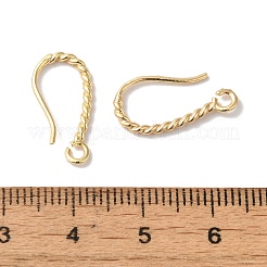 Long-Lasting Plated Brass Ear Wire&nbsp;X-KK-K381-07G-02