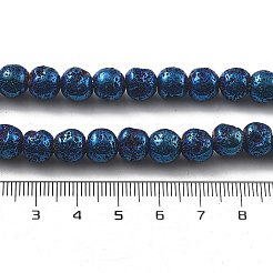 Electroplated Natural Lava Rock Beads Strands&nbsp;G-A251-E01-01H