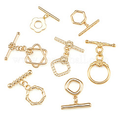 7Sets 7 Styles Brass Toggle Clasps&nbsp;KK-TA0008-78