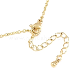 Brass Chunky Initial Pendant Necklaces&nbsp;WG97A63-10