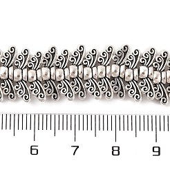 Tibetan Style Wing Alloy Bead Strands&nbsp;TIBEB-O007-22-LF