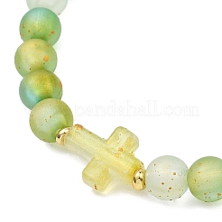 Frosted Acrylic Beads Stretch Bracelets for Women Men&nbsp;BJEW-JB13591