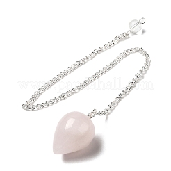 Natural Rose Quartz Dowsing Pendulums&nbsp;G-R492-01S-01