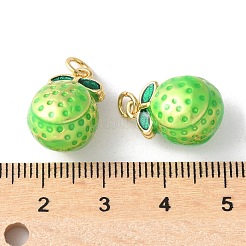 Brass Enamel Pendants&nbsp;KK-A252-38G-03